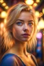 Placeholder: Ultra realistic photo beautiful blonde woman HOF, professional photographer, captured with professional DSLR camera, trending on Artstation, 64k, ultra detailed, ultra accurate detailed, bokeh lighting, surrealism, Thomas Kinkade background, intricate, epic, peach fuzz, detailed ,full size, science, technology,future,electric ,futuristic style, design, practicality,manufactura