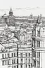 Placeholder: Nottingham cityscape ink minimalist loose outline sketch