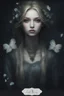 Placeholder: Gold Blonde hair Water lilies curls long hair night Fairy princess rapunzel hair queen crown dragonflies fireflies elven tiara flowers fairy wings gothic