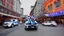 Placeholder: A police Tesla Cybertruck is chasing a Tesla 'Model S Plaid' at top speed, across the 'Pike Place Market', in Seattle. CINEMATIC. WIDE ANGLE LENS. PHOTO REAL.