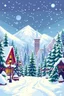 Placeholder: winter wonderland pixelated