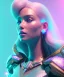 Placeholder: A portrait of a crystalised queen, atmospheric, realistic, unreal engine, cinematic lighting, octane render, transoarent, pink turquoise light