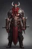 Placeholder: Illustration of a world of Warcraft Viking character with swords, in the style of dark bronze and red, eerily realistic, gothcore, Dark Fantasy by Antonio J. Manzanedo, full-length body shot, finely detailed armor, weapon, intricate design and details, hyper-detailed, hyper-realistic --ar 1:2 --stylize 750 --v 6