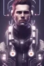 Placeholder: cyberpunk, head, men, portrai