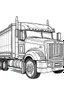 Placeholder: outline art for Truck coloring pages with sitch, white background, Sketch style, full body, only use outline, toddlers style, clean line art, white background, no shadows and clear and well outlined.