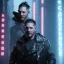 Placeholder: Actor, tom hardy, blade runner style, rain, fog, neon ambient, gradient color, clean skin, circuits, latex coat, cyber punk, neon, tubes, portrait, studio photo, unreal engine 5, smooth color, 16 bit, god lights, ray tracing, RTX, lumen lighting, ultra deatail, volumetric lighting, 3d, finely drawn, hd.