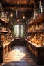 Placeholder: interior of a magical alchemist shop filled with thousands of potions and enchanted treasures, photo realistic, magic lighting, wide angle --test --creative --ar 5:4 and some variations of that, and then I got distracted making anime girls