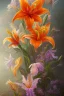 Placeholder: Tiger lily flower oil painting