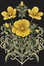 Placeholder: Stylized Emblem of a yellow Primrose. RWBY animation style