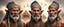 Placeholder: realistic rendering Portrait of the Apkallu sages who were sent by the god Ea to teach civilization to humanity before the flood. They were depicted as half-human and half-fish or bird, and were associated with wisdom, magic, and culture.