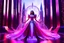 Placeholder: very complex CIFY structure ,pretty viberating color environment 3d metalic and crystal recursive evolving and animating beveled geometric base very complex CIFY structure emiting bubbles that broke, goddess of love in a pretty cleric dress comes out dancing gracefully , viberating color moving very in modern city escape environment while camera tracking it.write in down screen 3d animating"Made in Grok By:J.Babakan"