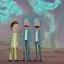 Placeholder: Rick and Morty smoke a joint in Israel