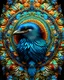 Placeholder: mandala bird, colorful page, coloer background, digital Art, perfect composition, beautiful detailed intricate insanely detailed octane render trending on artstation, photorealistic concept art, soft natural volumetric cinematic perfect light, chiaroscuro, masterpiece, oil on canvas, raphael, caravaggio, greg rutkowski, beeple, beksinski, giger, black and white still, digital Art, perfect coloer, read,green, blew,white, ((((colorful)))))