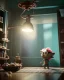 Placeholder: Boy room scene with color hair monster, Steven Spielberg style, realistic photo, sweet, concept art, smooth, unreal engine 5, god lights, ray tracing, RTX, lumen lighting, ultra detail, volumetric lighting, 3d.