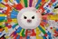 Placeholder: round pop art cloud by Takashi Murakami