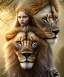 Placeholder: Young beautiful girl with floral crown next to a majestic, stunning lion on nature forest path, Chronicles of Narnia, 8k resolution, high-quality, fine-detail, iridescent, intricate, digital art, detailed matte, volumetric lighting, beautiful, illustration, 3D octane render, brian froud, howard lyon, selina french, anna dittmann, annie stokes, lisa parker, greg rutowski,