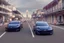 Placeholder: A Tesla 'Model S' is racing at top speed, on the streets of New Orleans. (CINEMATIC, WIDE ANGLE LENS, PHOTO REAL)