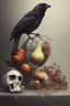 Placeholder: nature morte. crow . surrealism