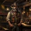 Placeholder: wild west general store owner grimdark realistic