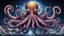 Placeholder: a highly detailed artwork, the divine space octopus god, majestic, beauty, night sky, huge,