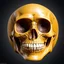 Placeholder: ANATOMICALLY CORRECT digital photograph of the SKULL OF A SMILEY FACE by davinci with fine line,