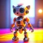 Placeholder: awesome cute sexy furry robot on a mission through the seasons, motion blur, 8k, downlight, soft light, depth of field, photorealism, trending on art station, lotsa detail