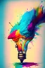Placeholder: Brainstorming ideas, artistic colorful