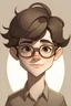 Placeholder: Shy 15 year old nerdy boy. Mousey hair and glasses. Cute face. Skinny. Short. Round faced