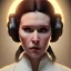 Placeholder: Princess leia dramatic, dramatic lighting, pixar style, volumetric lighting, hyperrealism, 8k, high quality, photorealistic, lot of details