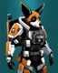 Placeholder: a titanfall pilot that is part bat, concept art, furry, humanoid, cyberpunk, anthropomorphic bat, titanfall 2