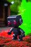 Placeholder: bricklaying adorable cute chat ninja robot in garden, with short punk hair and real human eyes, its such a perfect day, motion blur, smoke, 8k, downlight, soft light, depth of field, photorealism, trending on art station, lotsa detail