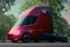 Placeholder: A Tesla 'Semi' (semi truck) is parked, in 'Central Park' in New York City. (CINEMATIC, WIDE ANGLE LENS, PHOTO REAL)