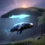 Placeholder: Nature, whale, on color lights, unreal 5, octane render, cinema4d, redshift render, hyper realistic, cenematic, vibrancy, synthwave, retouch, centered, dynamic lighting, dramatic lighting, 4k, highly detailed, attractive beautiful, realistic, virtual reality, epic composition, holographic,