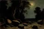 Placeholder: Night, rocks, trees, begginer's landscape, friedrich eckenfelder, and willem maris impressionism paintings