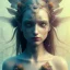 Placeholder: Portrait of beautiful girl, plant, metal, feathers, Dryad, fae, sidhe, ominous, nature, plants, wildflower, facepaint, dnd character portrait, intricate, oil on canvas, masterpiece, expert, insanely detailed, 4k resolution, retroanime style, cute big circular reflective eyes, cinematic smooth, intricate detail , soft smooth lighting, soft pastel colors, painted Renaissance style,sharp fucus, bokeh,macro lens, 1500mm lens