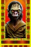 Placeholder: smeagol in Kente, cinematic, ghana colours, african pattern, engraved, lord of the rings, high detail