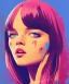 Placeholder: portrait illustration, pop art, splash painting of kristina pimenova, art by ilya kuvshinov, greg rutkowski and makoto shinkai, dan mumford, artstation