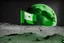 Placeholder: green Chilean flag on the moon