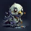 Placeholder: chibi 2d art man horror pigeon