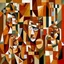 Placeholder: picasso cubism factory browns