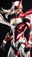 Placeholder: The flash Body parts mechanism with red and white color schemes, in the style of fairy academia, hard-edge style, agfa vista, dynamic pose, oshare kei, hurufiyya, rtx, close picture, intricate details, highly detailed, high details, detailed portrait, masterpiece,ultra detailed, ultra quality