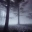 Placeholder: a scary forest with a ghost