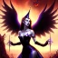 Placeholder:  Woman witch darkness end anormal wing