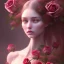 Placeholder: red roses beautiful girl,utra realistic,highly detailed, masterpiece, delicate detailed, sharp focus, insanely detailed, fantasy art, royalistic, intricate detailed, elegant, fog, Special Lighting, Vibrant, color Scheme, forest, unreal engine, trending on artstation