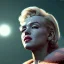 Placeholder: Ultra Realistic retro sci-fi scene, portrait, 2 blonde woman clones, sweet young Marilyn Monroe face, perfect iris, tight latex coat, helmet, Strange planet background. Spaceship, fog, rain, soft color, highly detailed, unreal engine 5, ray tracing, RTX, lumen lighting, ultra detail, volumetric lighting, 3d, finely drawn, high definition, high resolution.