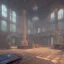 Placeholder: School of learning magical arts, whole building, mysterious, soft lighting, unreal engine 5 volumetric lighting, intricate details, realistic style, 8k resolution