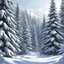 Placeholder: snow-covered spruce forest, Christmas trees, very realistic and detailed 8k, detailed drawing Beautiful scene, in high quality, ultra HD res, 8k