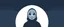 Placeholder: 8 bit pixelart of a shadow figure with a white smooth wide smiling mask