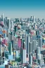 Placeholder: Los Angeles skyline, full body shot, full-color long shot Diagrammatic drawing Biomorphic shapes negative space Tishk Barzanji Michiel Schrijver Killian Eng