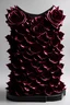 Placeholder: corset made of petals of rose, in a plain background